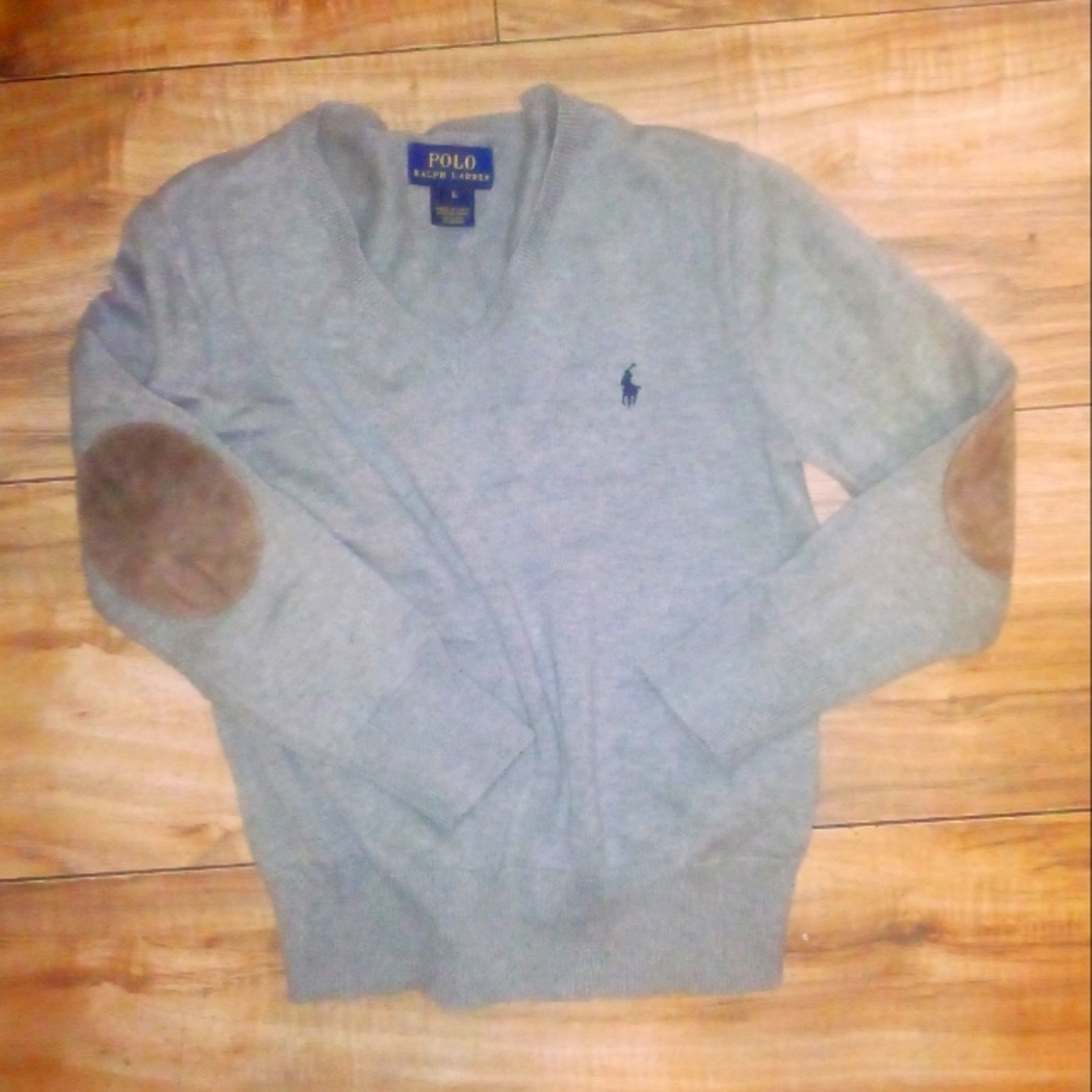 Ralph Lauren 6T boys classic gray sweater shirt top sweater